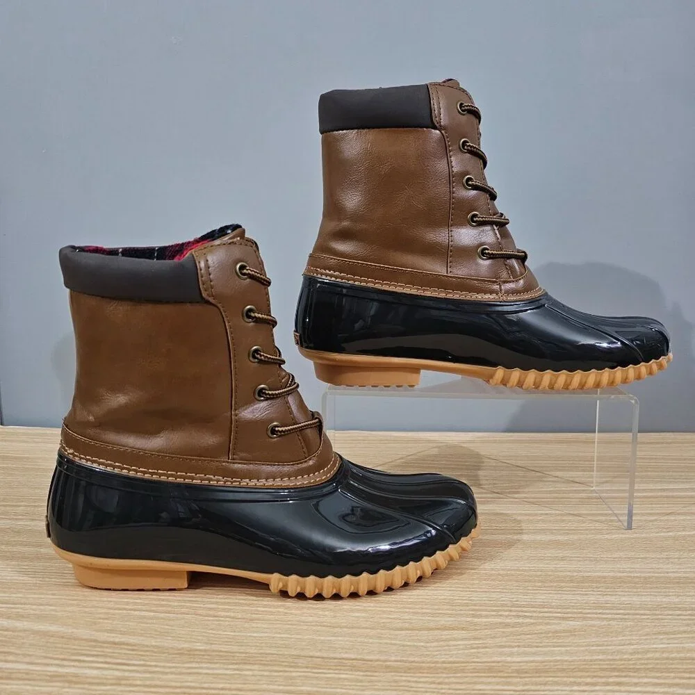 Sporto Boot Danielle Duck Womens Outdoor Shoe Insulated Brown Black Size 9